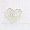 Nuevos Accesorios de Joyería de Amor Acrílico Amor Amor DIY Hecho a Mano Pegamento de Crema Carcasa de Teléfono Móvil Pasador Pendientes Material