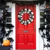 Guirnalda de Cinta de Calavera de Halloween para Decoración de Puerta Principal, Decoración de Pared Festiva, Guirnalda Decorativa para Patio