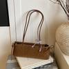 2025 Nova Bolsa Feminina Retro Outono e Inverno Estilo Tendência Cool Versátil para o Dia a Dia Bolsa Tote de Grande Capacidade Ombro Único Transversal Bolsa Grande