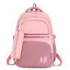 Mochila Escolar Color Block para Estudiantes de Secundaria y Preparatoria, Mochila Trendy de Gran Capacidad para Hombres, Mochila Casual de Tela Oxford, Moda Urbana