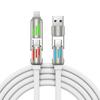 Columna de luz cuatro en uno, línea de datos, 240 W, carga súper rápida, dos a dos, línea de carga de teléfono móvil, luz de respiración, coche, multifunción