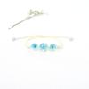 Suministro de fábrica pulsera de flor seca Jingdezhen flor de encaje gypsophila narcisos flor de cerezo flor de durazno pulsera para amigas estudiantes