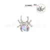 Liga de Titânio F136 Opala Aranha Brinco de Osso do Ouvido Stud para Lábio Stud para Sobrancelha Joias para Piercing Acessórios Material G23 Atacado em Estoque