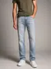 Moda Masculina Shanggu: Exportação transfronteiriça, mercado norte-americano, calça jeans masculina estilo americano de perna reta, calça jeans casual lavada