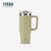 Tyeso Grande Capacidade 40oz Alça Copo de Carro Aço Inoxidável Copo Térmico Amazon Transfronteiriço Copo de Gelo para Carro