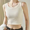 Top acanalado sin mangas personalizable para mujer - Prenda de verano o capa base, oculta los rollitos laterales, top base adelgazante