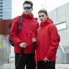 Conjunto de 3 en 1 para Hombre y Mujer, 0.05 kg por Pieza, de Forro Polar con Logo Impreso, Ropa Gruesa de Montañismo para Otoño e Invierno, Chaquetas para Exteriores