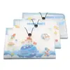 Pasta de Armazenamento de Provas de Aluno A4 Armazenamento de Dados de Check-Up de Gravidez e Pré-Natal Pasta Fofa com Fecho Bolsa Sanfonada de Grande Capacidade