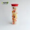 Botella de plástico transparente de 660 ml frasco para regalo frasco sellado grado alimenticio para comida de mascotas frasco de plástico para frutos secos caja de plástico redonda