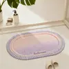 Esterilla de Baño Dopamine de Lino Absorbente de Agua Secado Rápido Antideslizante Fácil de Limpiar Felpudo para Entrada Balcón Sala de Estar Dormitorio