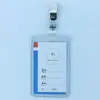 Capa de Borracha Dura de PVC Capa Dura para Cartão Espessada 70C Crachá de Identificação de Trabalho Crachá Crachá de Trabalho Capa Transparente Dura para Cartão Atacado