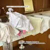 Pantaletas Frescas de Verano de Cintura Media para Mujer, Encaje con Empalme de Gasa de Seda, Serie Color Sólido Crema, Pantaletas para Joven