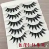 253 Cílios Postiços Pequenos com Haste Dura Cílios de Diabinho Barbie Cílios de Quadrinhos Haste Preta Natural Cabelo de Fada Cílios Postiços Espessos