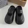 Zapatillas Gruesas de Dedo Estilo Coreano Sencillas Super Populares de Celebridad de Internet para Verano de Mujer Calzado de Exterior Sandalias Transpirables Nuevas 2025