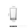 Vaso Alto Transparente Recto para Uso Comercial, Adecuado para Jugos, Leche y Agua, Vaso para Bebidas de Restaurante, Se Puede Imprimir con Logo, Venta al por Mayor de Fábrica