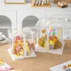 Celebridad de Internet Fruta Pastel de Durian Paquete de Materiales DIY Decoración Pastel Caja de Regalo Transparente Regalo de Cumpleaños Festivo