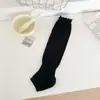 Meias Finas de Primavera e Verão para Mulheres, Meias Respiráveis de Cano Médio, Meias Largas Estilo Coreano, Meias Brancas de Cano Médio Combinadas com Sapatos Estilo Ballet