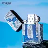 Encendedor Metálico de Queroseno Zorro/Zorro Zk-37 de Alta Calidad a Prueba de Viento para Zonas Montañosas, Popular en Douyin y Kuaishou