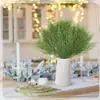 Decoración Navideña Transfronteriza Flores Guirnalda DIY Manualidades Ramas de Pino Artificiales Plantas Verdes Falsas Selecciones de Hojas de Pino
