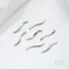 Tubo Hueco Curvo en Forma de S Brillante que Conserva el Color Relleno de Oro de 14K Accesorios de Joyería para Pulsera Collar Pendientes DIY Materiales Hechos a Mano
