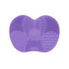 Almohadilla de silicona para lavar manzanas, en stock, almohadilla de silicona para limpiar brochas de maquillaje, almohadilla para lavar brochas de maquillaje, cepillo limpiador con ventosa