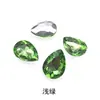 Rhinestones Brillantes con Forma Irregular de Gota de Agua y Base Puntiaguda, Rhinestones de Vidrio para Fundas de Teléfono, Accesorios de Manualidades, Rhinestones de Gota de Agua Morados Electroplateados