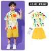 Fantasia Infantil de Cheerleading para Crianças Jardim de Infância Fofa Calça Amarela de Alcinha Saia Bufante Fantasia para Jogos e Apresentações