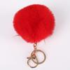 Llavero de bola de pelo lindo boutique transfronterizo imitación bola de pelo de conejo rex colgante accesorios DIY accesorios al por mayor