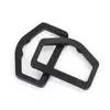 Hebilla de Anillo D Semircircular Pentagonal de Plástico para Mochilas, Riñoneras, Hebilla de Ajuste de Seguridad, Accesorios para Equipaje y Ropa, Hebilla de Anillo D, Hebilla de Cierre Rápido