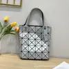 Bolso acolchado geométrico estilo japonés Bolso caja cuadrada mate esmerilado Bolso tote Bolso de hombro versátil Bolso de mano para mujer