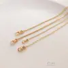 Hebilla de Clip Color Dorado Rellenado de Oro de 14K Cadena Conservante de Color Hebilla de Cierre Hebilla de Acero para Acabado de Cuerda de Cuero Accesorios para Joyería Hecha a Mano DIY