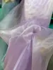 Accesorio de Hilo de Cristal Color Café Dorado Malla de Luz de Agua Alta Densidad Organza Dura Hecho a Mano DIY Arreglo Tejido de Diseñador