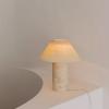 Idade Média-Vento Silencioso Mármore Natural Luminária de Mesa Modelo Designer Sala de Estar Quarto Estudo Luminária de Mesa de Desktop