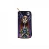 Billetera larga con cremallera y calavera PU transfronteriza 2164 Cartera de mano Noche de Fantasmas Navideños impresión de imagen en stock