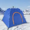 Tienda de Pesca en Hielo Resistente Directa de Fábrica Completamente Aislada Cabaña de Pesca en Hielo de Invierno Refugio de Hielo Portátil Personalizable con Entrada para Estufa