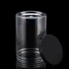 Botella de plástico PET de boca ancha 1000 ml botella redonda recta transparente tarro para té perfumado olla para dulces botella de plástico de almacenamiento personalización