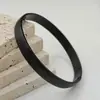 Acero de Titanio Ranura Anillo Liso Hebilla de Pulsera Oro Anillo Liso Fabricante de Pulseras de Acero de Titanio Galvanoplastia Oro de 18K Al por Mayor