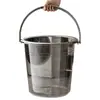 Balde d'água transparente, bacia, concha d'água, conjunto de balde e bacia de plástico, conjunto de três peças para banho de estudante de dormitório, uso doméstico, luxo leve