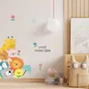 Nuevo LD64071 Dibujos Animados Animalitos León Jirafa Pato Amarillo Habitación Infantil Decoración de Pared del Hogar Pegatina de Pared