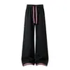 Nuevos Pantalones Deportivos de Algodón Americanos con Pliegues para Hombre Otoño/Invierno 2026 Moda Tendencia Patchwork Sueltos Rectos Casuales Deportivos Largos