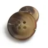 Botón de resina de cuatro ojos con patrón de flor de palo al por mayor, botón de traje, botón de puño de bolsillo para vestido de niño