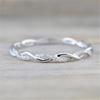 Europa e Estados Unidos Novo Anel de Diamante Twist Anel de Casal Cross-border Hot Selling Simples Moda Feminina Jóias