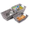 Cesta de almacenamiento para artículos diversos de escritorio, cesta de almacenamiento lavable para baño, caja de almacenamiento para cosméticos, artículos diversos, refrigerios y frutas para el hogar