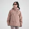Chaqueta Exterior Rígida para Hombre y Mujer, Capa Interior de Plumas 3 en 1, Cortavientos e Impermeable, Chaqueta de Plumas Desmontable para Senderismo