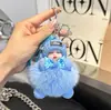 Fabricante Muñeca de Piel de Zorro Real Personalizada Llavero para Coche Colgante Muñeco de Peluche Colgante para Mochila Escolar Regalo para Pareja