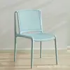 Silla Todo en Uno Nórdica para Adultos, Silla de Plástico con Respaldo Moderna y Sencilla, Silla de Comedor Hueca Engrosada para Exteriores sin Reposabrazos