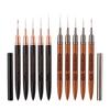 Set de Pluma de Dibujo de Líneas de Arte de Uñas Ultrafina de Madera de Sándalo Morado para Salones de Uñas, Pluma Especial para Dibujo de Líneas de Pintura Construcción Francesa