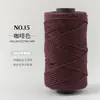 Hilo de algodón hueco de 2 mm de grosor medio para tejido DIY hecho a mano de sombreros de verano, bolsos, muñecas y hilo de perlas de hilo redondo