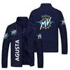 2023 LOGO estampado transfronterizo LOGO cuello alto para hombre deportivo casual de negocios ropa de exterior chaqueta juvenil de personalidad