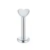 Anel de lábio, nariz, orelha, haste macia UV acrílica, 7 peças transfronteiriças, aço inoxidável, furo, Bola de Amor, Diamante, haste para orelha